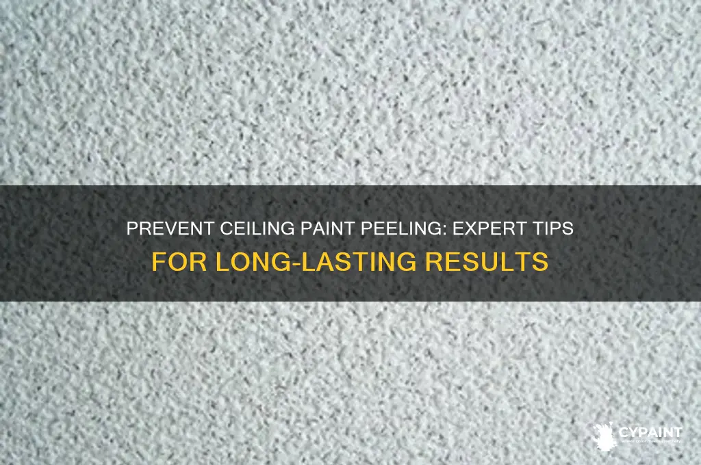 how to stop paint from peeling on seeling