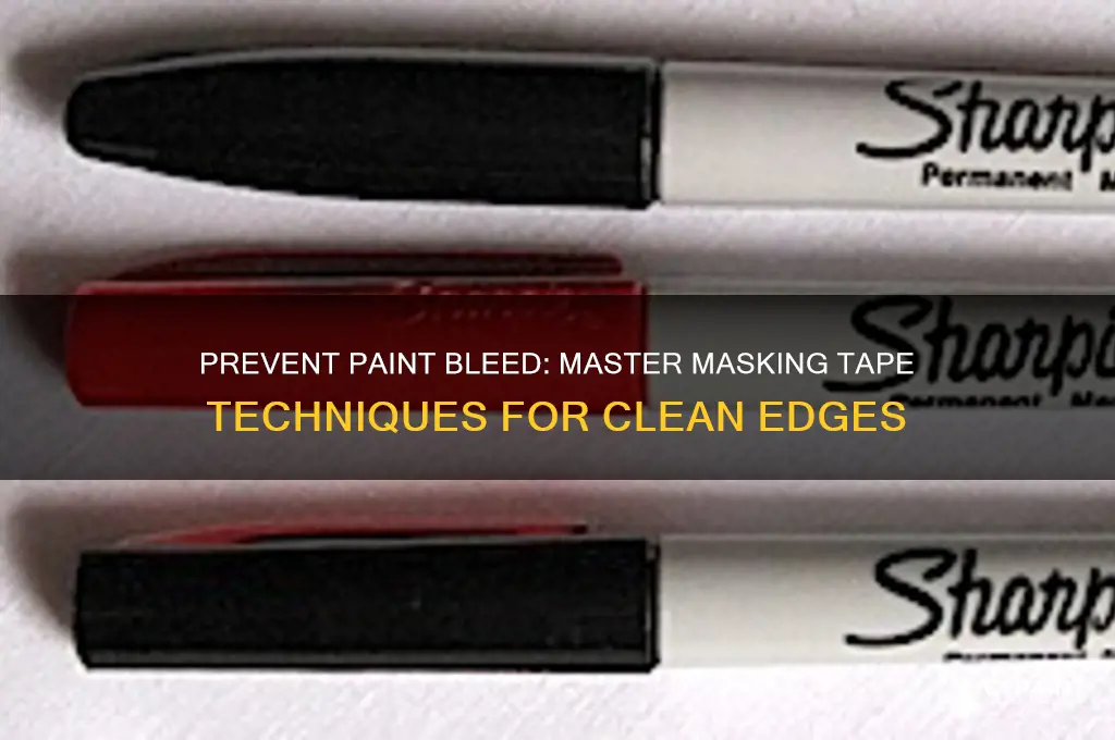 how to stop paint leaking under masking tape