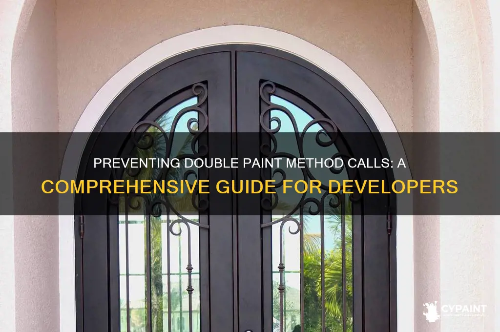 how to stop paint method being called twice