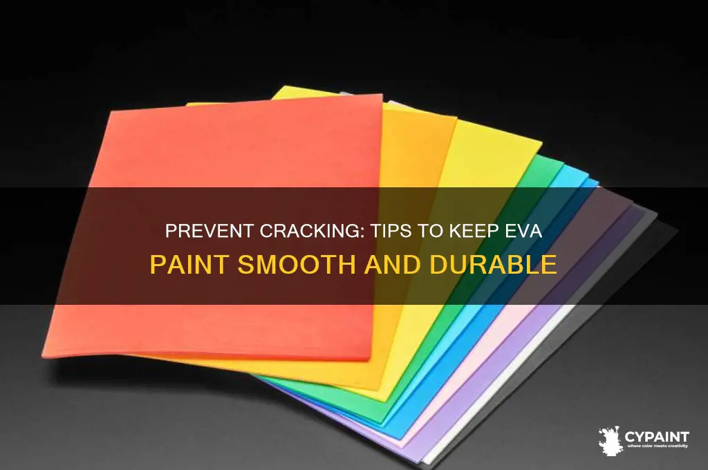 how to stop paint on eva from cracking