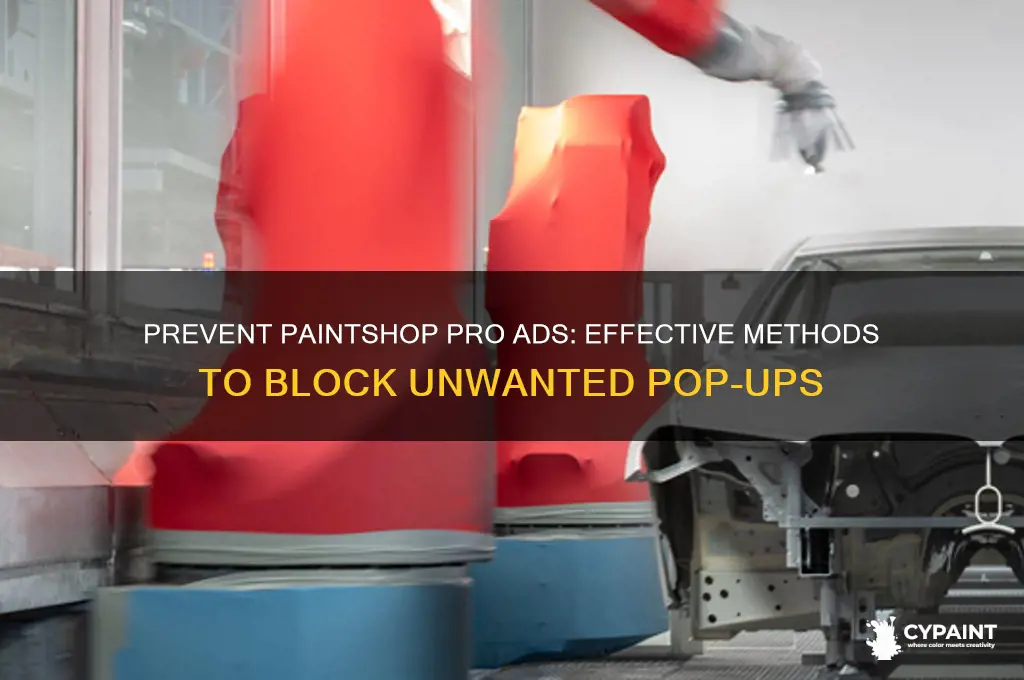 how to stop paint shop pro from adds