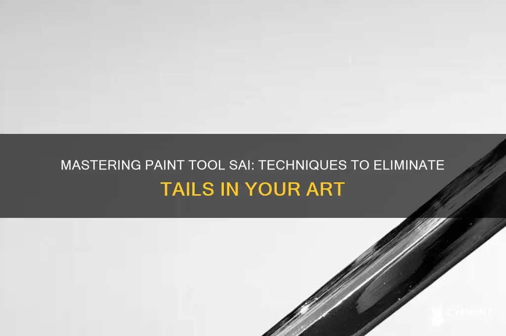 how to stop tails in paint tool sai