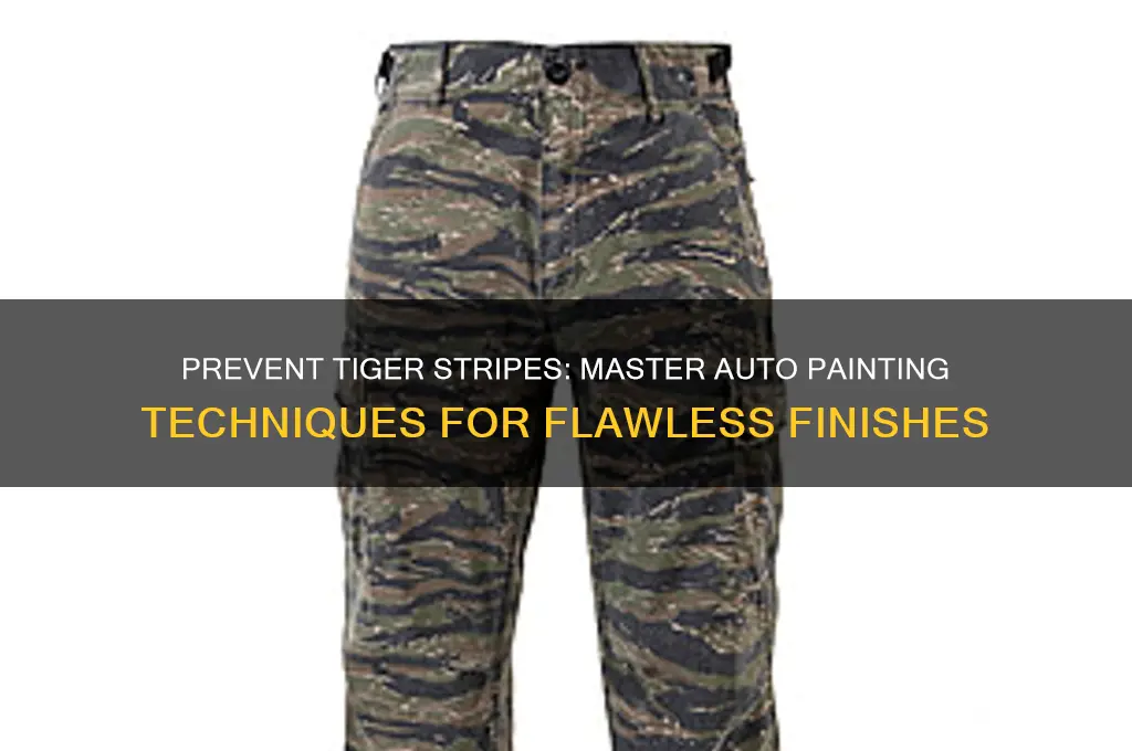 how to stop tiger stripes when auto painting