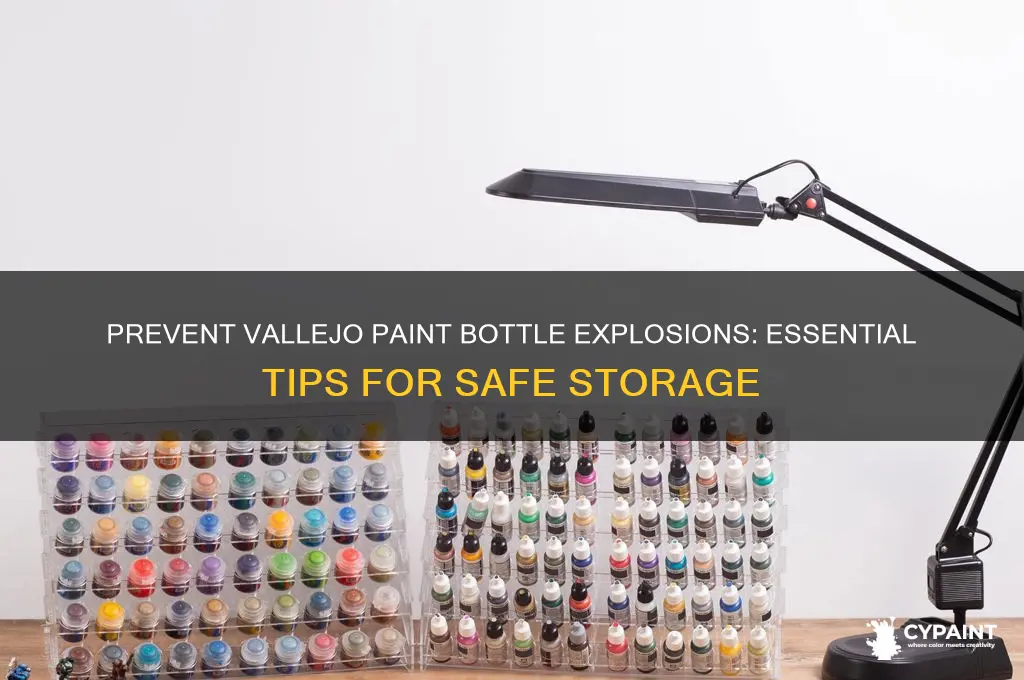 how to stop vallejo paint bottels from exploding