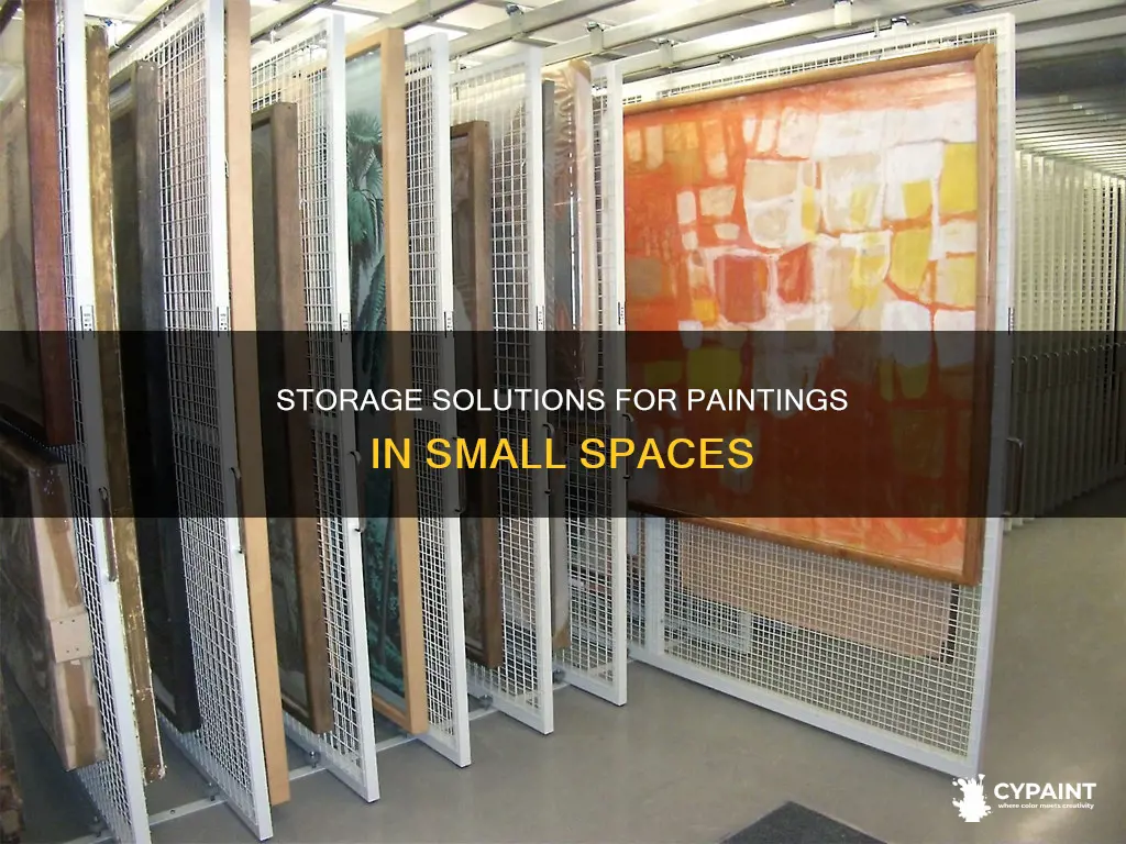how to storage paintings when you have no space