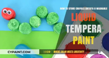 Storing Crayola Artista II Washable Liquid Tempera Paint: Tips and Tricks