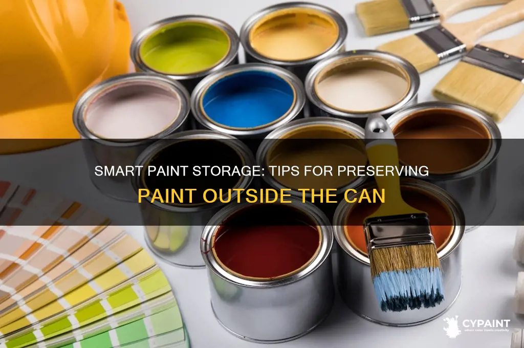 how to store paint out of the can