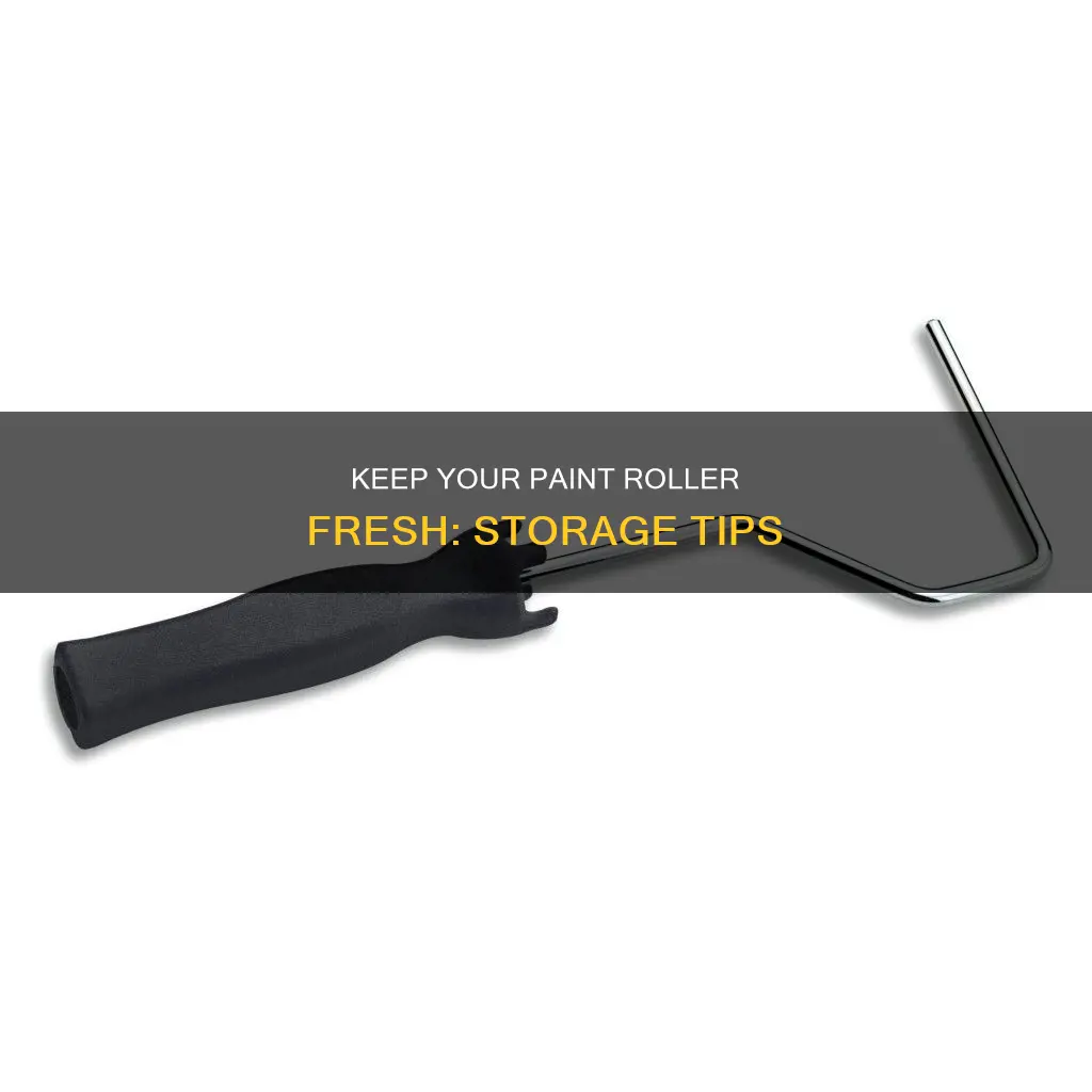 how to store paint roller with paint still wet