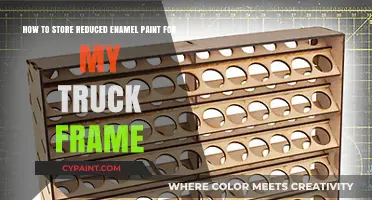 Effective Storage Tips for Reduced Enamel Paint on Truck Frames