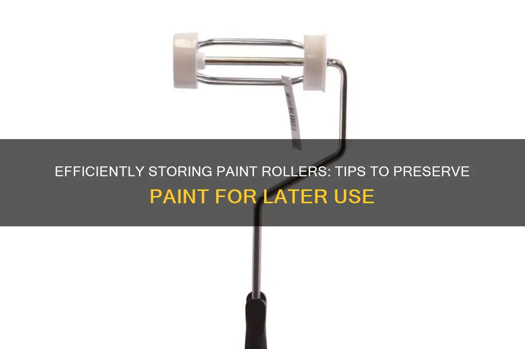 how to store roller with paint on it