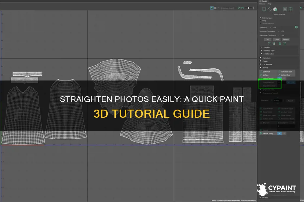 how to straighten a photo in paint 3d