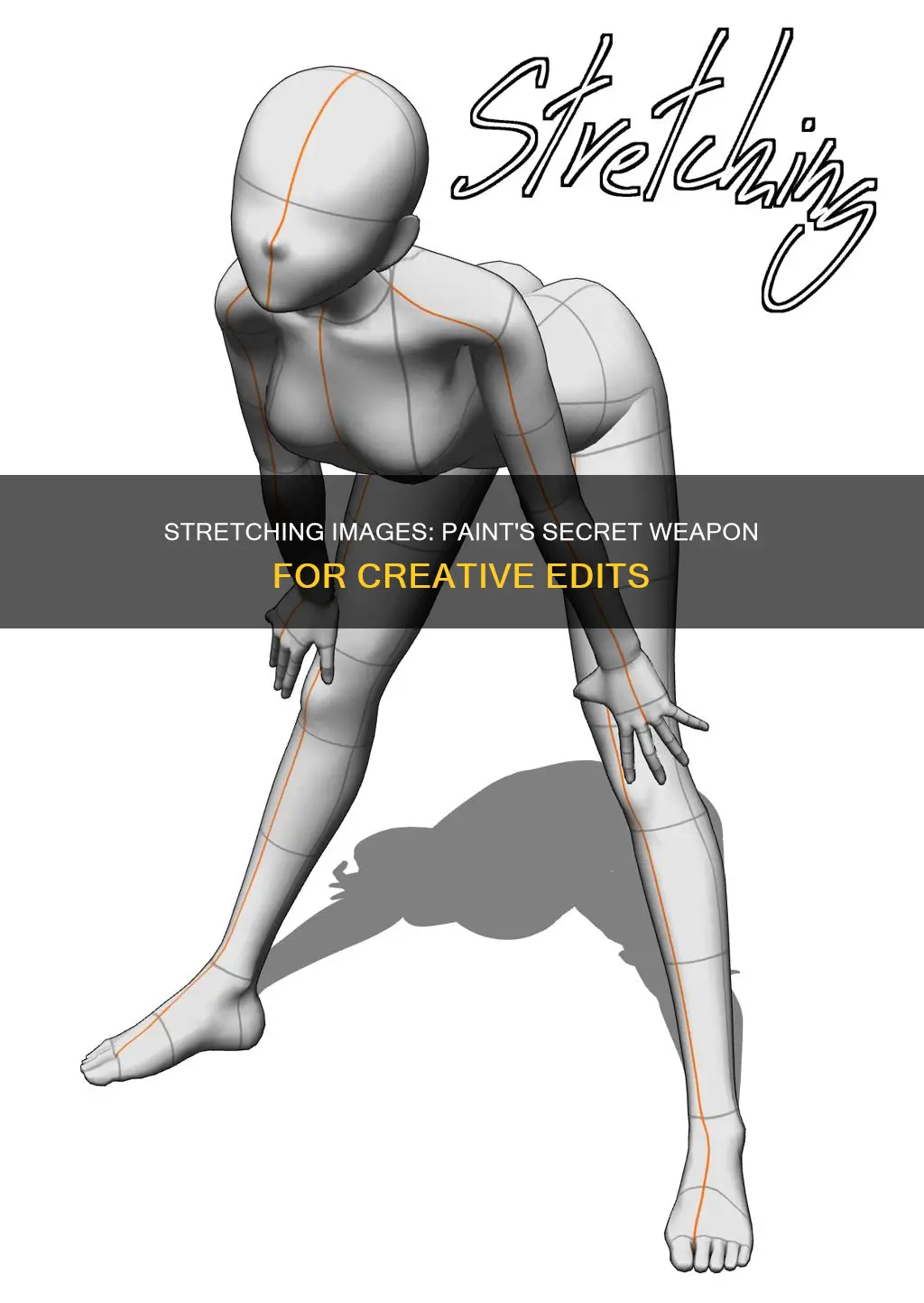 how to stretch parts of an image in paint