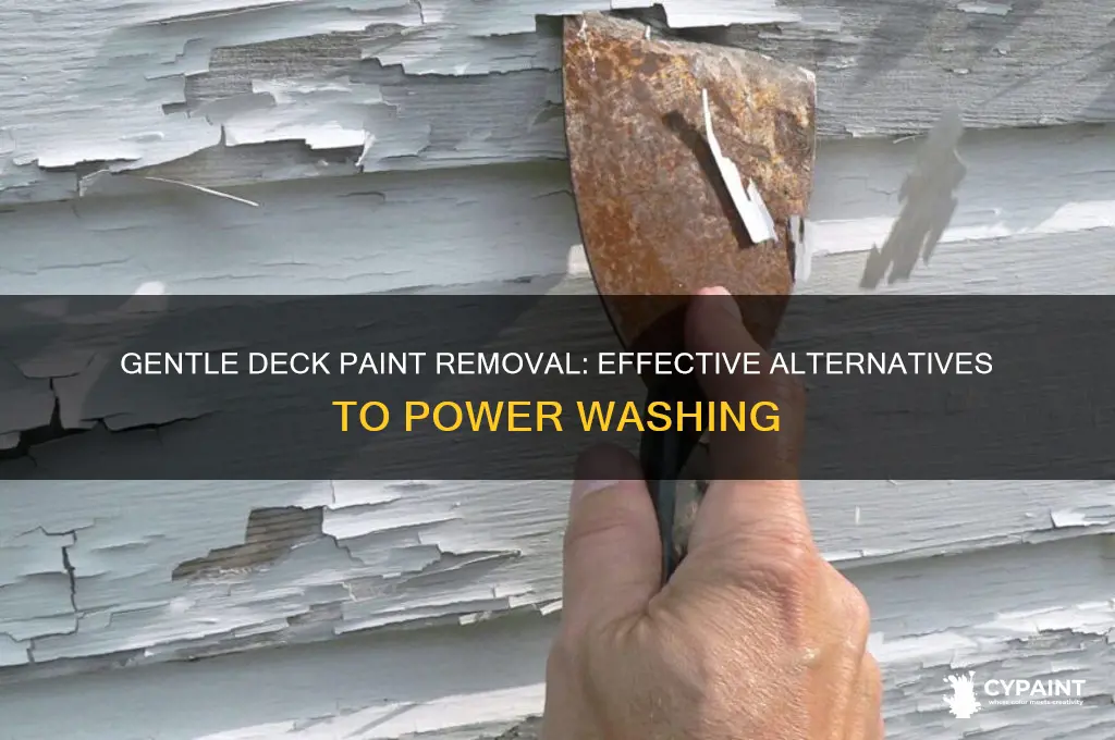 how to strip a deck of paint without power washing