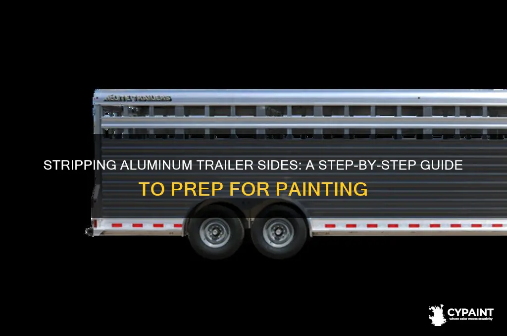 how to strip aluminum trailer sides to paint