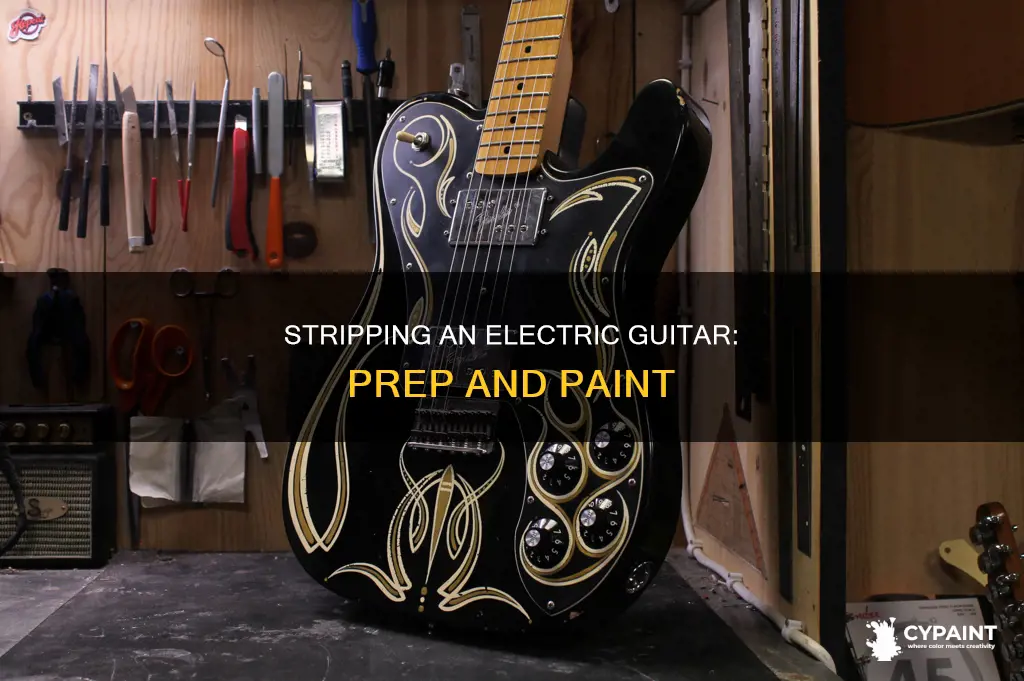 how to strip an electric guitar down to paint