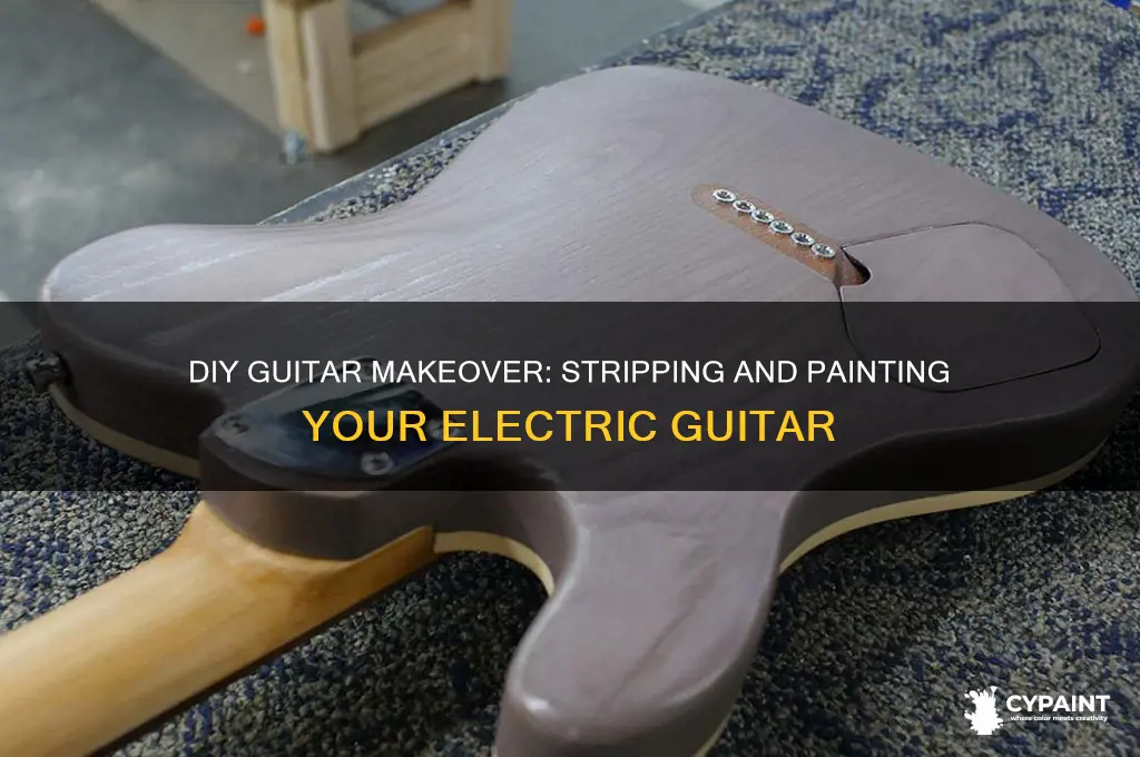 how to strip and paint an electric guitar