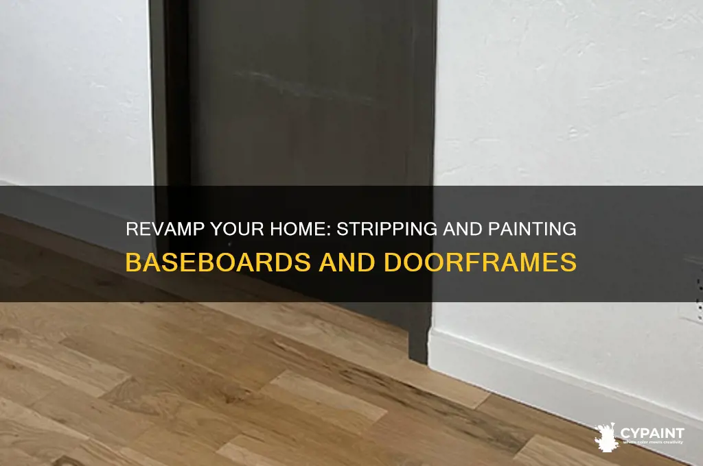 how to strip baseboards and doorframes and paint