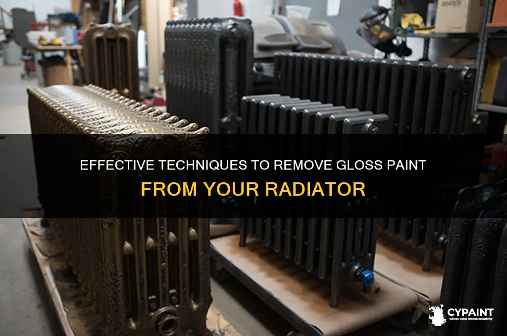 how to strip gloss paint from a radiator