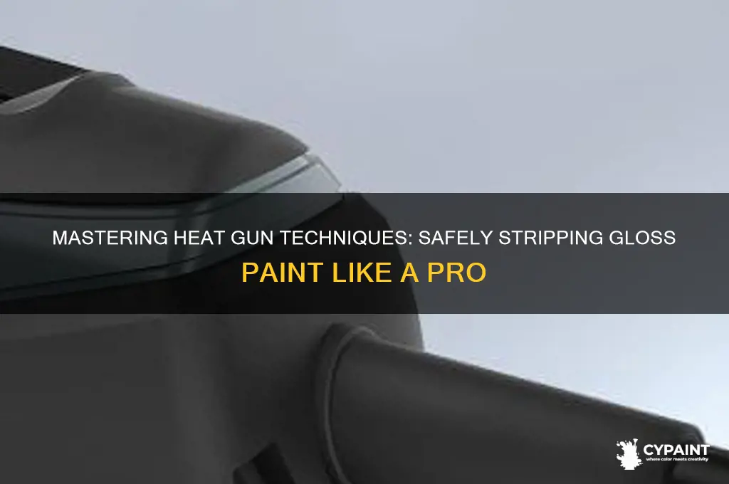 how to strip gloss paint with heat gun