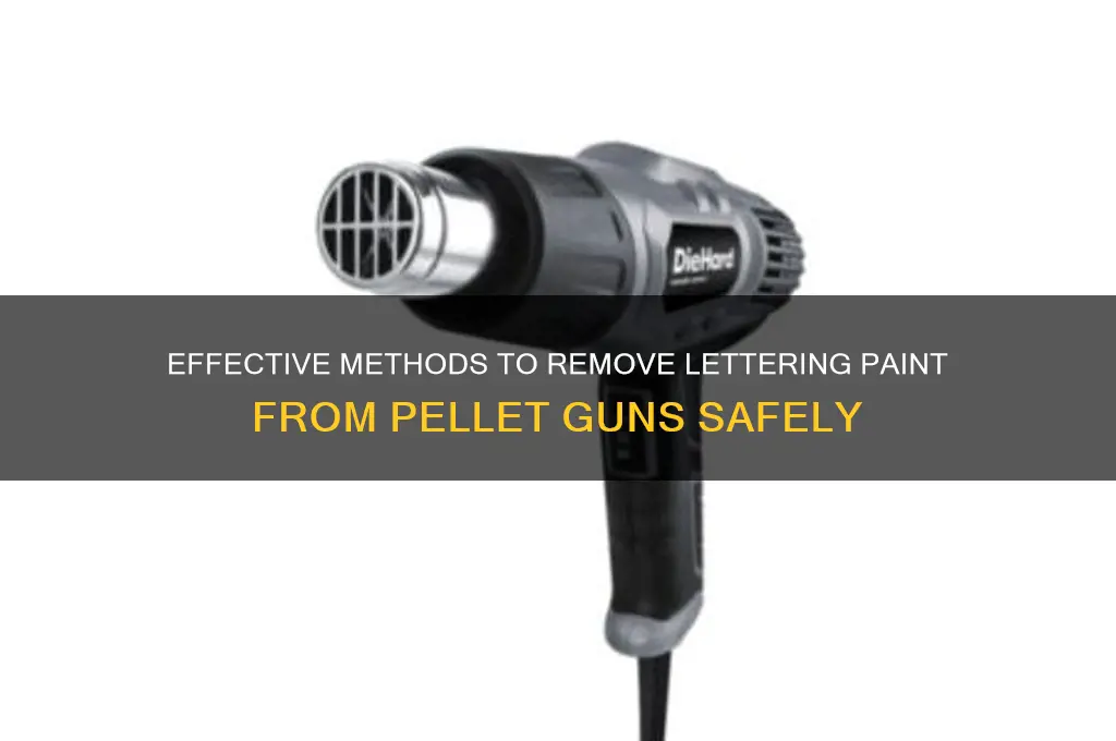how to strip letters paints from pellet guns