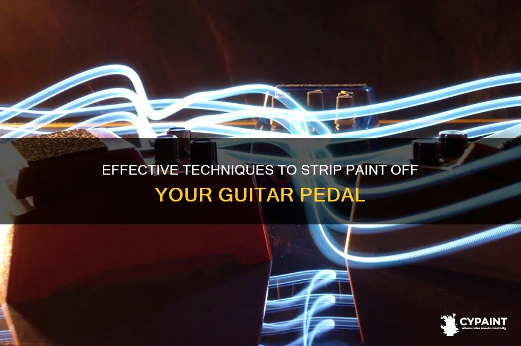 how to strip off the paint off a guitar pedal