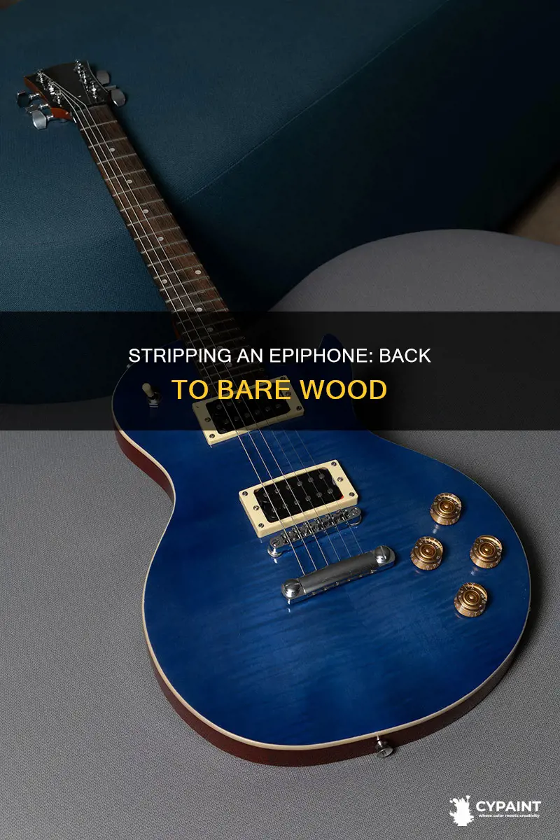 how to strip off the paint on an epiphone