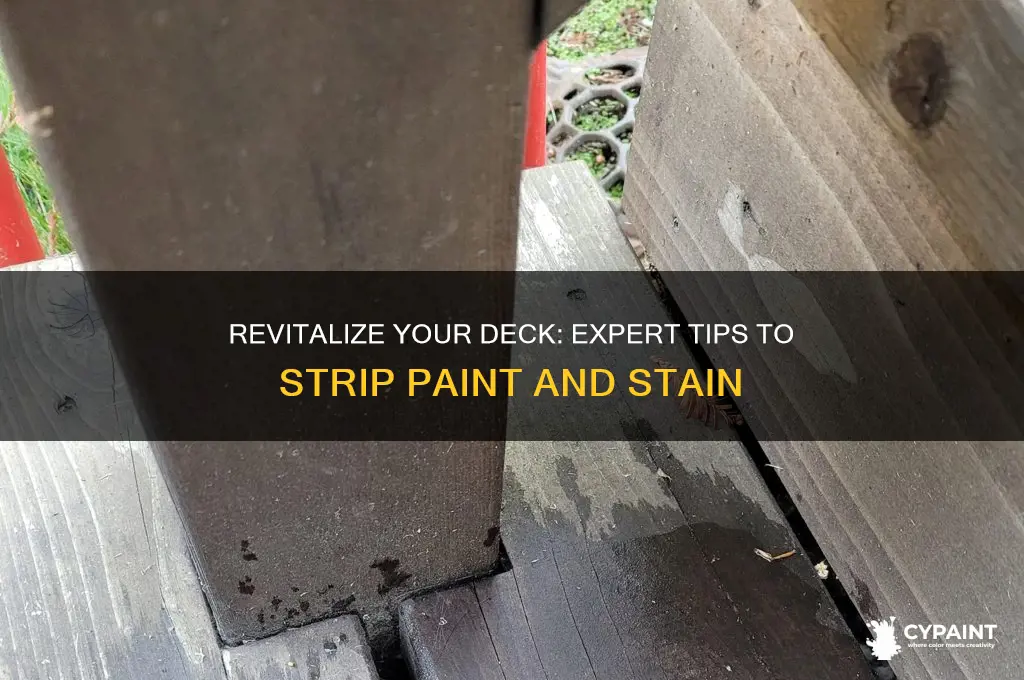 how to strip paint and stain a deck