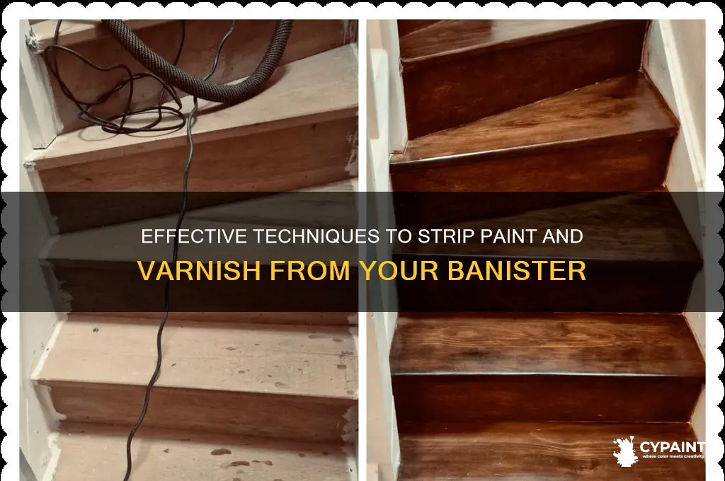 how to strip paint and varnish from banister