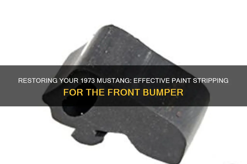how to strip paint from a 1973 mustang front bumber