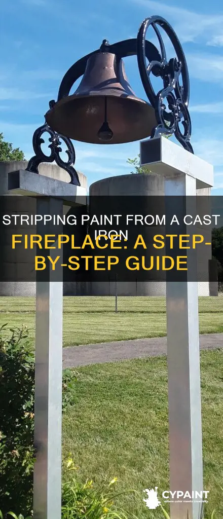 how to strip paint from a cast iron fireplace