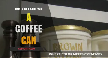 Easy DIY Guide: Removing Paint from Coffee Cans for Upcycling