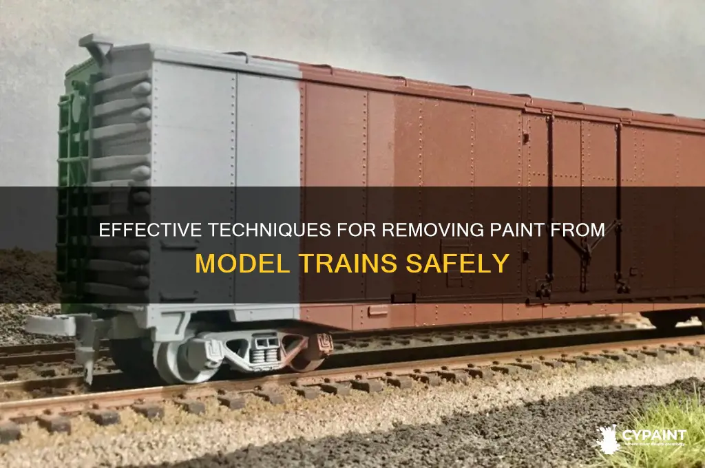 how to strip paint from a model train