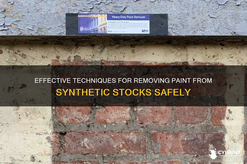 how to strip paint from a synthetic stock