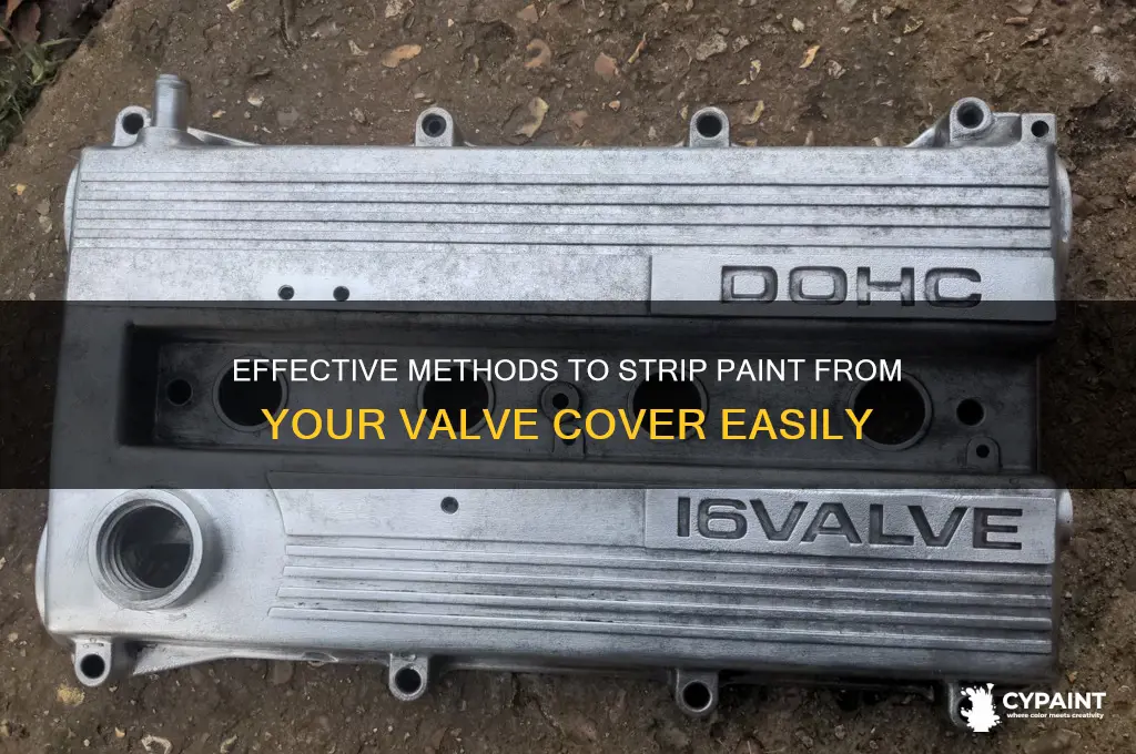 how to strip paint from a valve cover