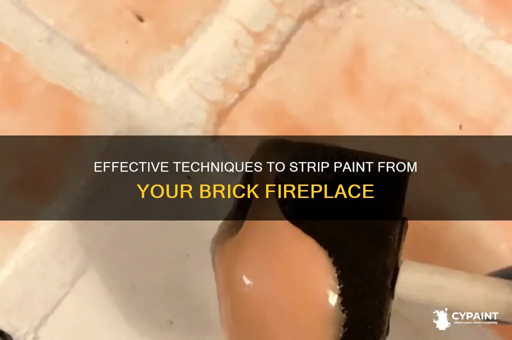 how to strip paint from brick fireplace