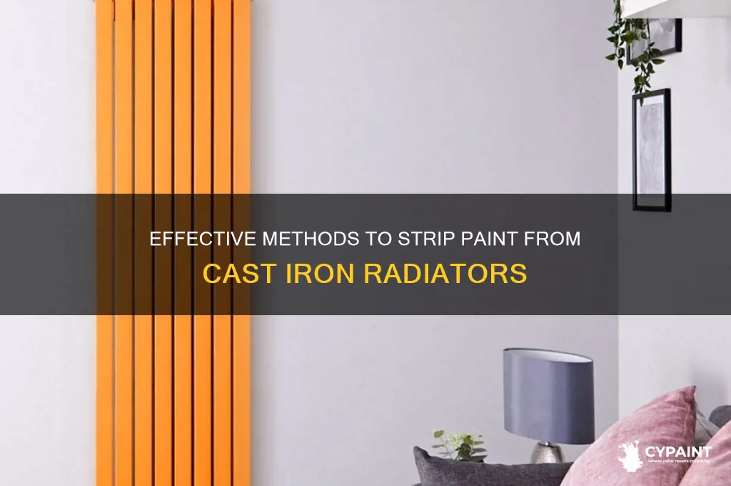 how to strip paint from cast iron radiator