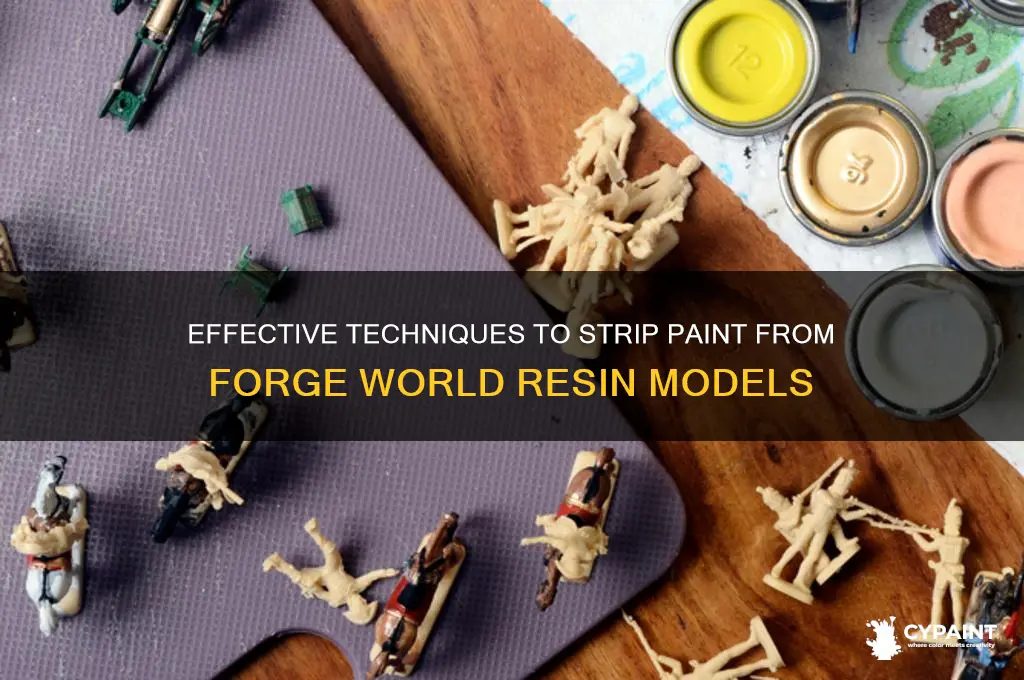 how to strip paint from forge world resin