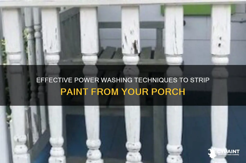 how to strip paint from porch power washer