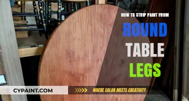 Effortless Paint Removal: Stripping Round Table Legs Like a Pro