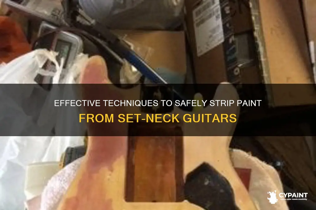 how to strip paint from set-neck guitar