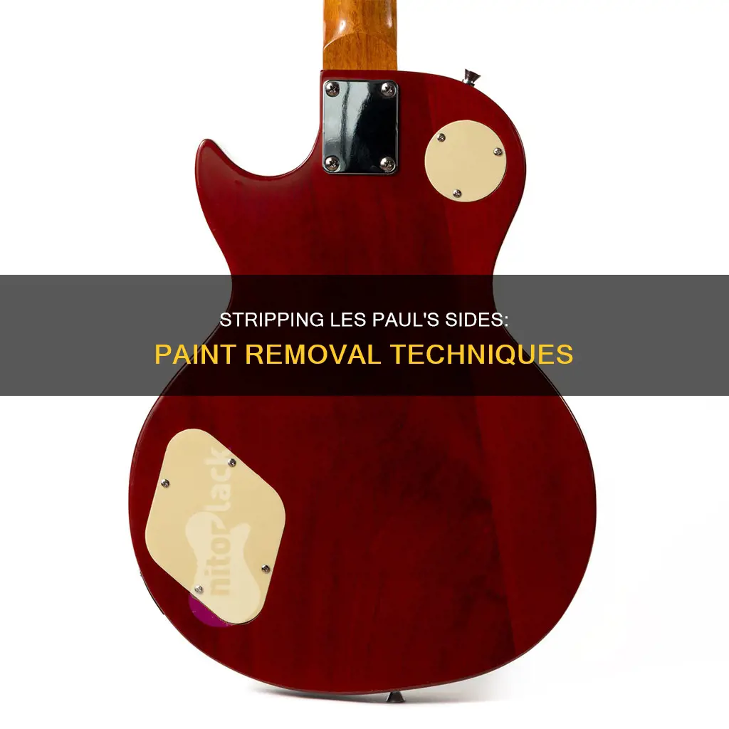 how to strip paint from side of les paul