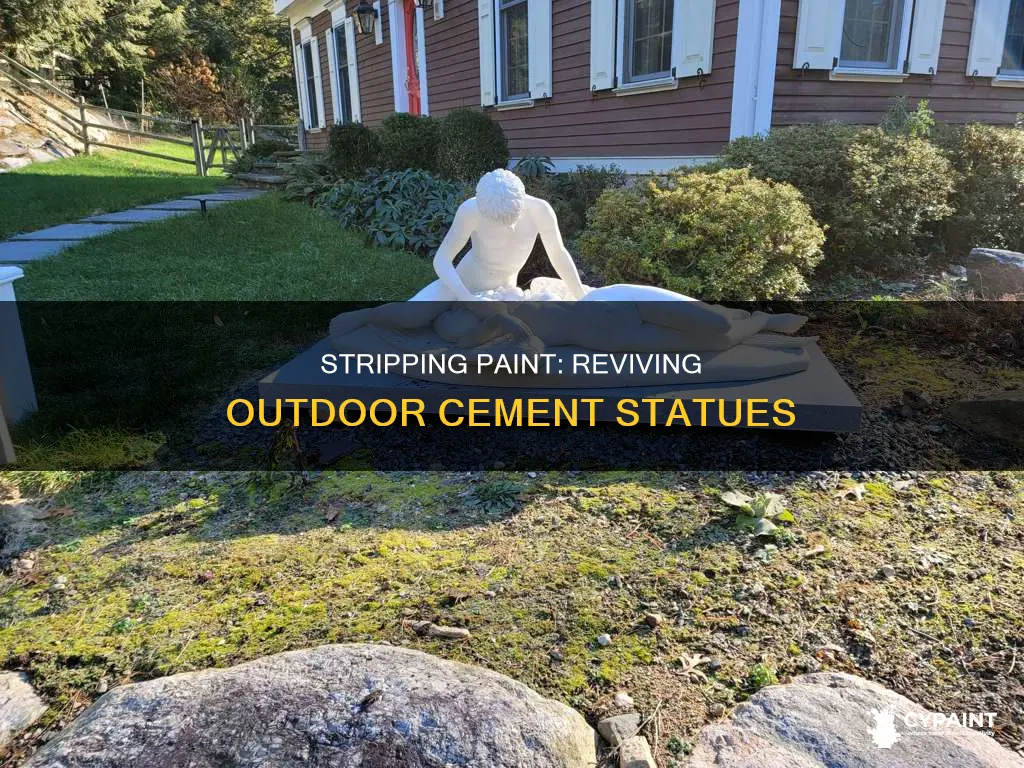 how to strip paint of an outdoor cement statue