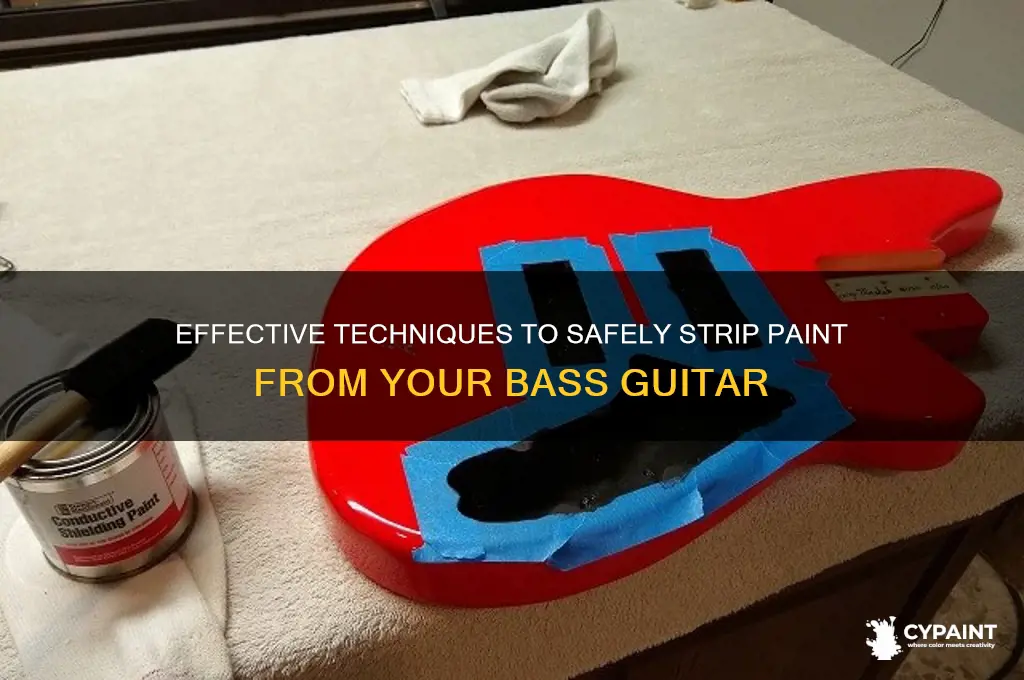 how to strip paint off a bass guitar