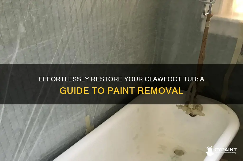 how to strip paint off a clawfoot tub