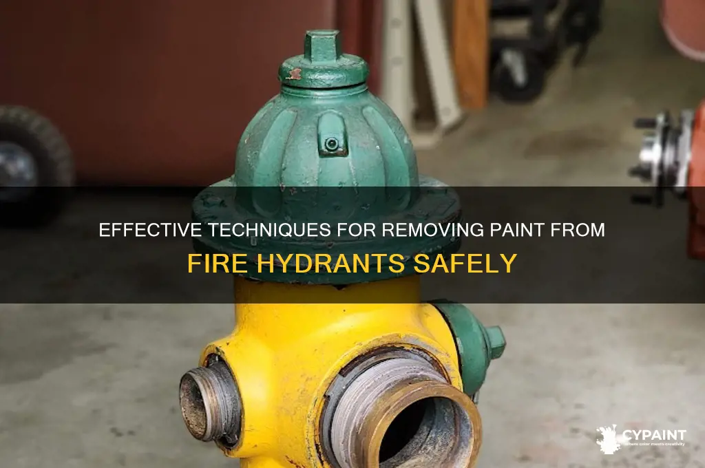 how to strip paint off a fire hydrant