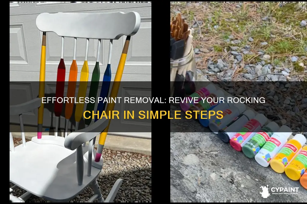 how to strip paint off a rocking chair