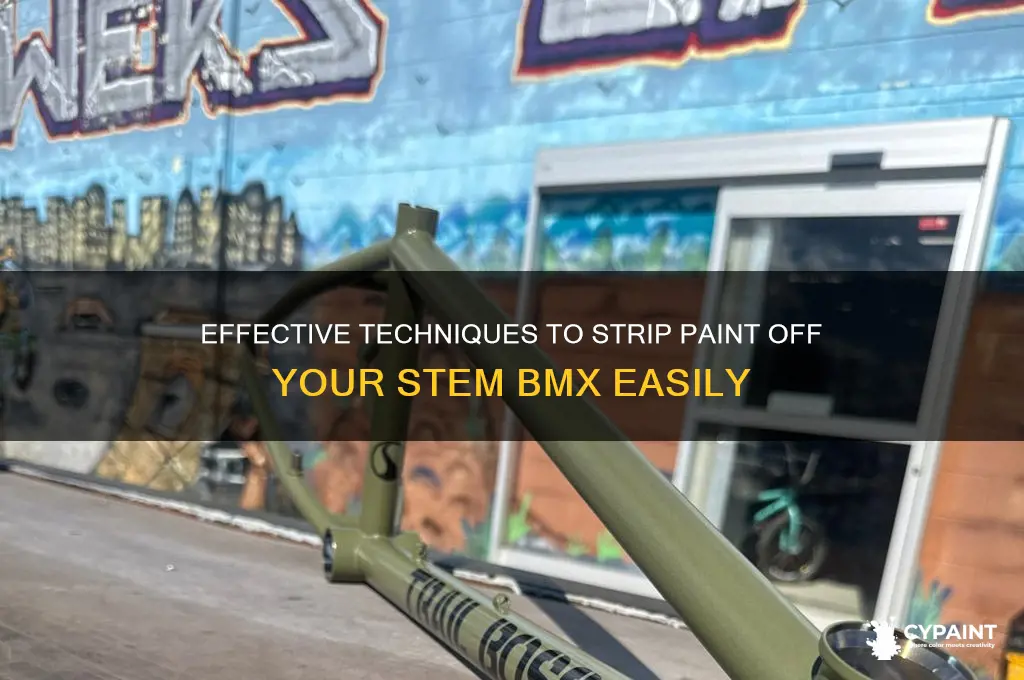 how to strip paint off a stem bmx