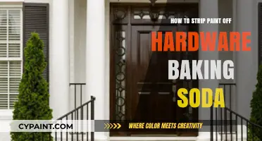 Effortless Paint Removal: Baking Soda Method for Hardware Restoration