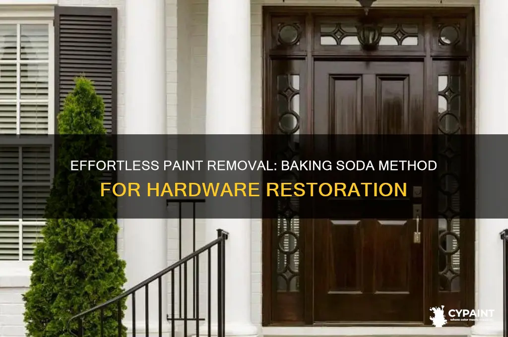 how to strip paint off hardware baking soda