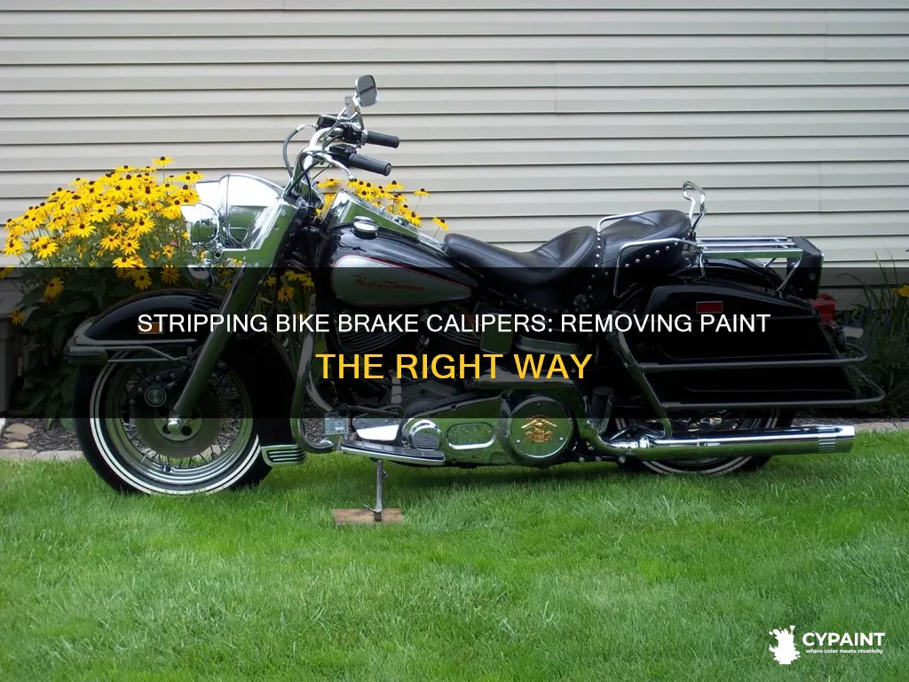 how to strip paint off of bike brake calipers
